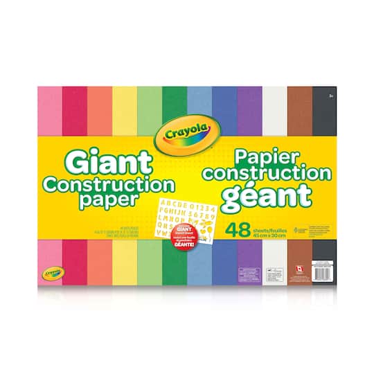 Find the Crayola® Giant Construction Paper at Michaels